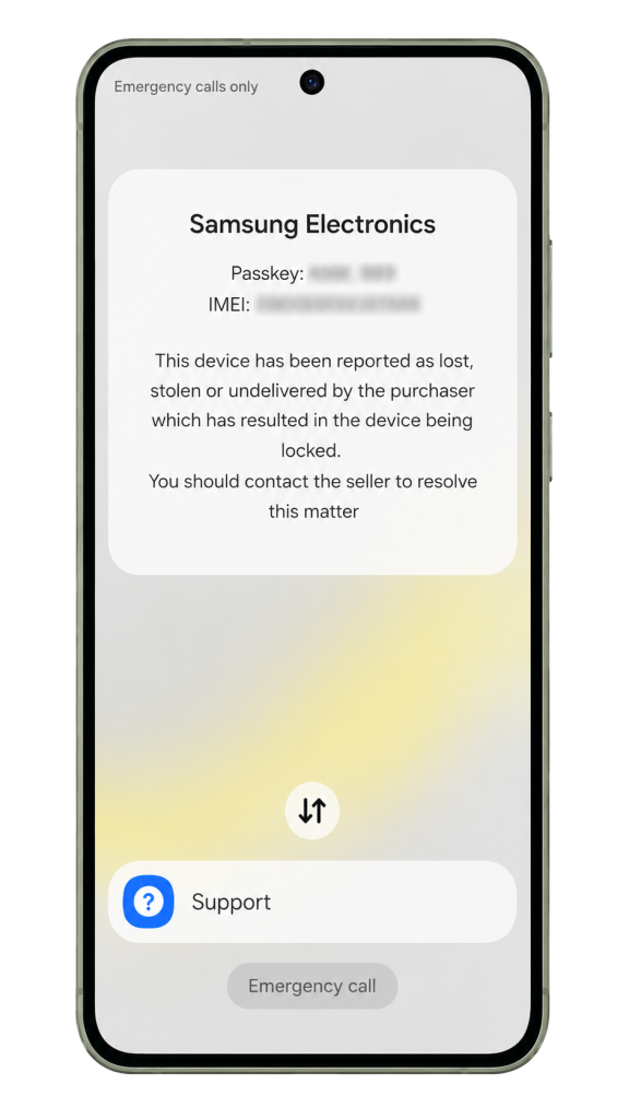Fixik.io Samsung MDM KnoxGuard bypass - Before